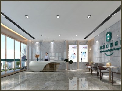 现代牙科口腔美容3D模型下载